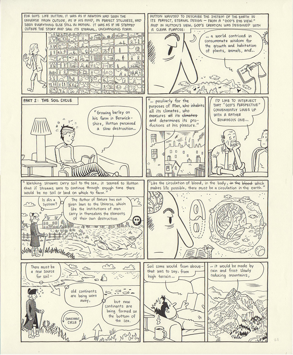 Glenn Ganges in \"Time Travelling: Deep Time\" - various panels 2