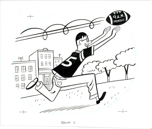 Male Response Drawing 2 Running Catch