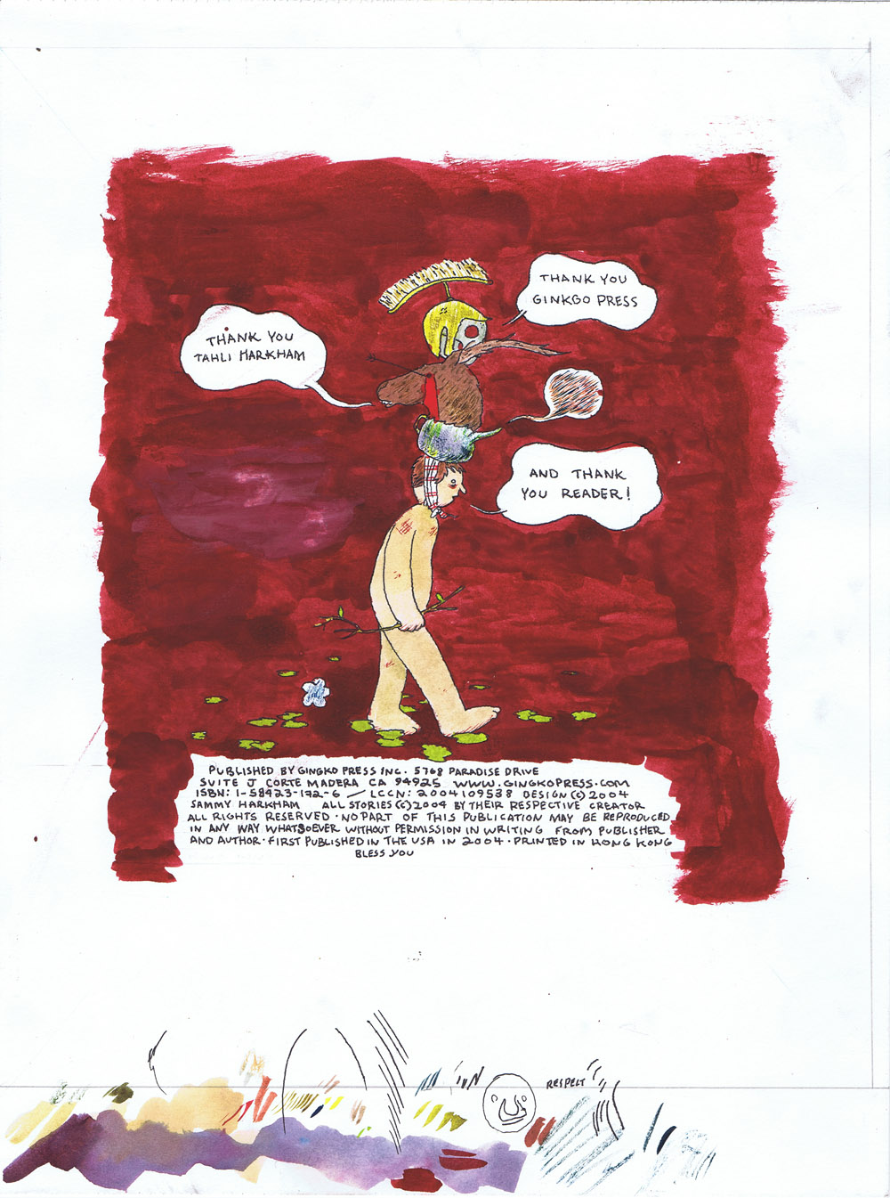 Kramer\'s Ergot indicia page painting
