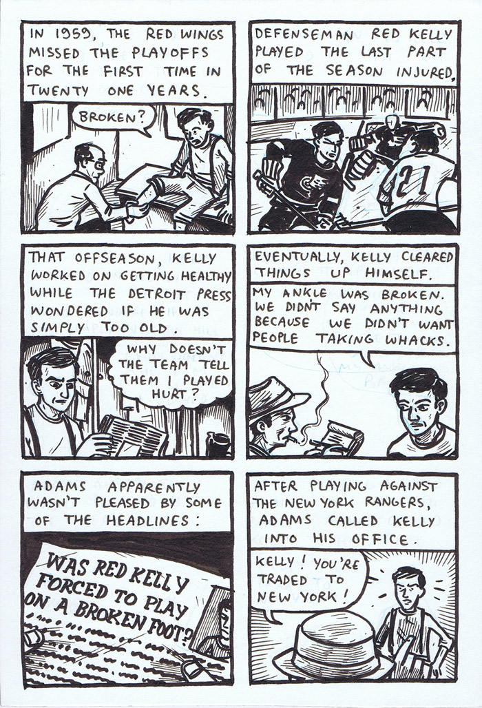 Old Timey Hockey Tales - Jack Adams vs. Red Kelly - page 2