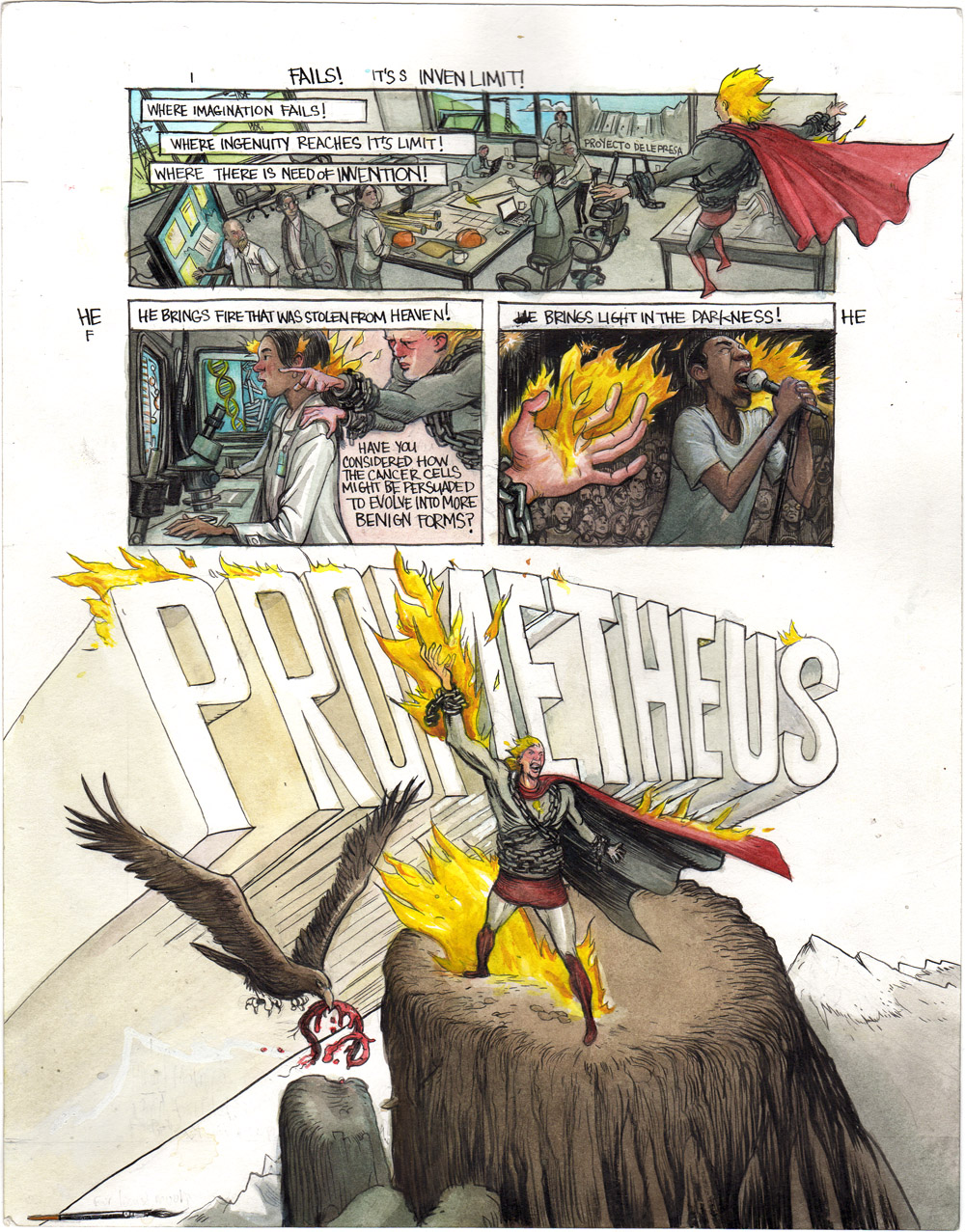 Prometheus - 3 Page Set - w Grant Morrison